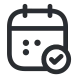 Calendar Tick SVG Icon